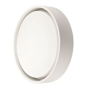 Plafonnier LED rond blanc 3000K avec diffuseur opale et corps circulaire profilé
