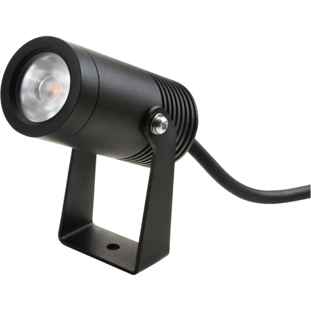 SG Lighting Hovden Mini Spot LED Spot LED extérieur noir orientable dimmable 36 degrés 3000K avec câble et support métallique