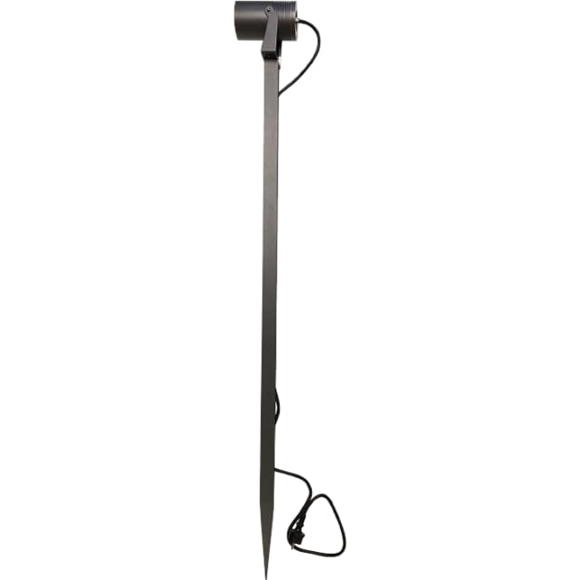 Poteau Hovden SG Lighting Poteau de jardin graphite avec piquet métallique et câble électrique visible