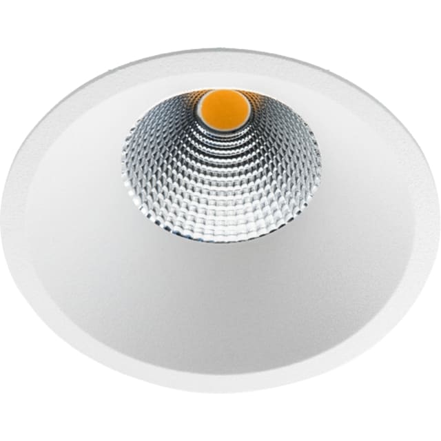 Soft Slim Spot encastré LED blanc Spot encastré LED blanc 9W 3000K avec réflecteur argenté et source centrale visible