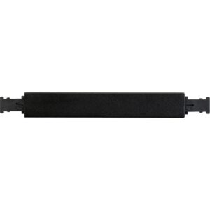 Connecteur central noir pour rail Zip 230V avec embouts de raccordement latéraux