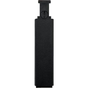 Embout conducteur noir pour rail Zip Slim 230V avec forme rectangulaire et clip de connexion