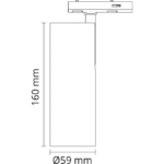 SG Lighting - Zip tube mini noir 2700K - 320612 – Image 2