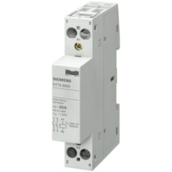 Contacteur modulaire 20A 2NO bobine 230V, configuration visible