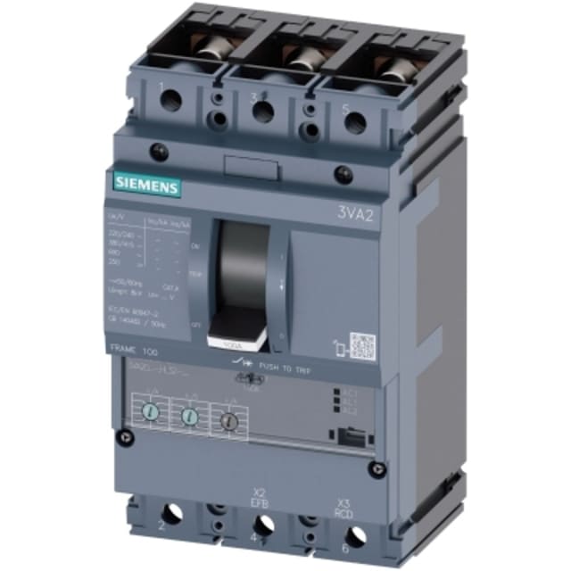 SIEMENS - DISJONCTEUR 3VA2 CEI FRAME 100 ICU=55KA @ 415 V 3 POLES SIEMENS - DISJONCTEUR 3VA2 CEI FRAME 100 ICU=55KA @ 415 V 3 POLES