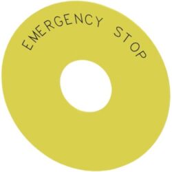SIEMENS - Étiquette EMERGENCY STOP