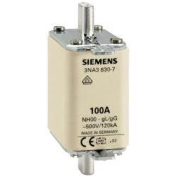 SIEMENS - Fusible à couteau NH GR00 AC 500V/DC 250V 160A avec languettes d' accrochage non - 3NA3836