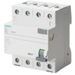 SIEMENS - RES.CUR.OP.CIRCUIT BREAKER TYPE A 40A 3PN 30MA 400V 4MW ENCLOSED TERM.COVER BELG - 5SV33446BA