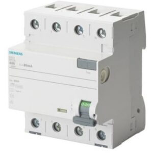 SIEMENS - RES.CUR.OP.CIRCUIT BREAKER TYPE A 40A 3PN 30MA 400V 4MW ENCLOSED TERM.COVER BELG - 5SV33446BA