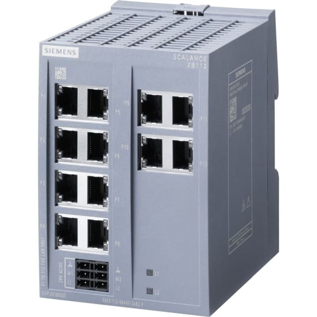 SIEMENS - SCALANCE XB112 unmanaged IE switch SIEMENS - SCALANCE XB112 unmanaged IE switch