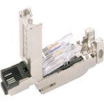SIEMENS - SIMATIC NET IE FC RJ45 PLUG 180 CONNECT. RJ45 AVEC BOITIER DE METAL ROBUSTE ET T - 6GK19011BB102AA0