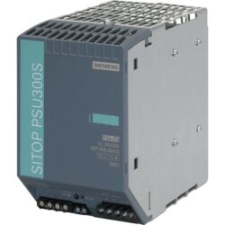 Alimentation stabilisée 24 V DC 20 A triphasée, configuration visible