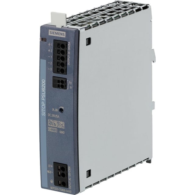 SIEMENS - SITOP PSU6200 24V/5A PSU in: 120-230VAC SIEMENS - SITOP PSU6200 24V/5A PSU in: 120-230VAC