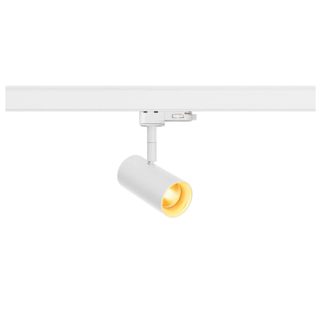 SLV Belgium NOBLO Spot sur rail blanc Spot sur rail blanc 3 allumages avec projecteur cylindrique orientable