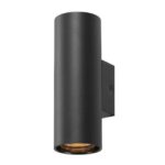 SLV Belgium - ASTO TUBE applique murale apparente cylindrique max 2 x 10 W noir - 1006443