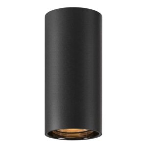 SLV Belgium - ASTO TUBE luminaire monté au plafond cylindrique max 1 x 10 W noir - 1006439