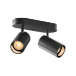 SLV Belgium - ASTO TUBE luminaire monté au plafond cylindrique max 2 x 10 W noir - 1006425