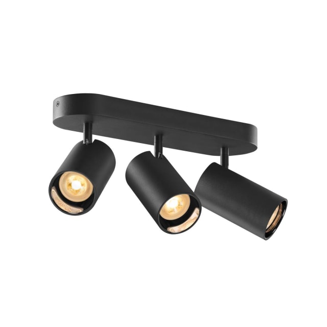 SLV Belgium - ASTO TUBE luminaire monté au plafond cylindrique max 3 x 10 W noir - 1006427 SLV Belgium - ASTO TUBE luminaire monté au plafond cylindrique max 3 x 10 W noir - 1006427