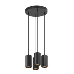 SLV Belgium - ASTO TUBE suspension GU10 longueur de suspension 250 cm 4 x 10 W noir - 1006437