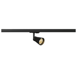 SLV Belgium - AVO railspot QPAR51/GU10 50W acier rond diam.6cm noir incl. 1F.-adapteur - 144200