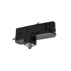 Adaptateur rail triphasé DALI noir, configuration visible