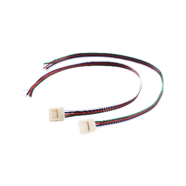 SLV Belgium Alimentation pour ruban LED RGB 15 mm 30 cm 552650 Câble d alimentation pour ruban LED RGB 15 mm 30 cm avec connecteurs blancs