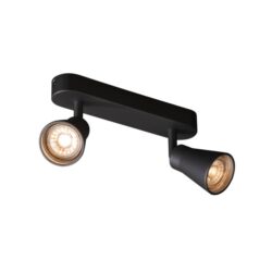 SLV Belgium - Applique/plafond indoor apparent Avo CW Double QPAR51 noir max. 50W - 1000889