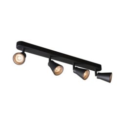 SLV Belgium - Applique/plafond indoor apparent Avo CW Quad QPAR51 noir max. 50W - 1000895
