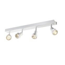 SLV Belgium - Applique/plafond indoor apparent Puri CW quad QPAR51 blanc 4x50W - 1002030