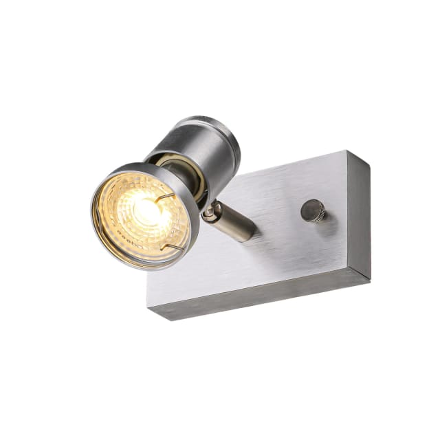 SLV Belgium - Asto 1 spot mur/plafond GU10 50W 230V alu brossé - 147441 SLV Belgium - Asto 1 spot mur/plafond GU10 50W 230V alu brossé - 147441