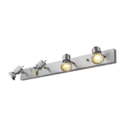 SLV Belgium - Asto 4 spot mur/plafond GU10 4x50W alu brossé - 147444