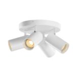 SLV Belgium - Asto Tube 3 rond plafonnier 4x max 10W Gu10 230V orientable 90ø D=25cm blanc - 1006430