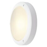 SLV Belgium - Bulan éclairage mur/plafond E14 60W 230V IP44 verre satiné blanc - 229071