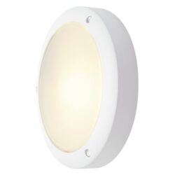 SLV Belgium - Bulan éclairage mur/plafond E14 60W 230V IP44 verre satiné blanc - 229071
