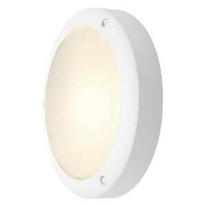 SLV Belgium - Bulan éclairage mur/plafond E14 60W 230V IP44 verre satiné blanc - 229071
