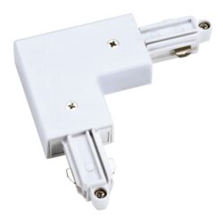 SLV Belgium - Connection coin pour 1-Fase HV-rail échouement intérieur blanc - 143061