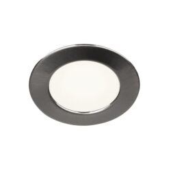 Détails visibles de Spot LED encastrable rond métal brossé 3000K pour Spots encastrés