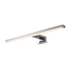 Applique miroir LED chrome IP44 4000K, configuration visible