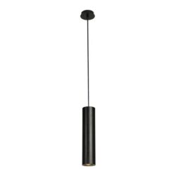 Suspension B noir mat GU10 aluminium, configuration visible
