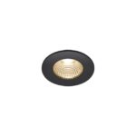 SLV Belgium - Encastré outdoor de plafond Patta-I LED rond DL IP65 noir 1800-3000K - 1002098