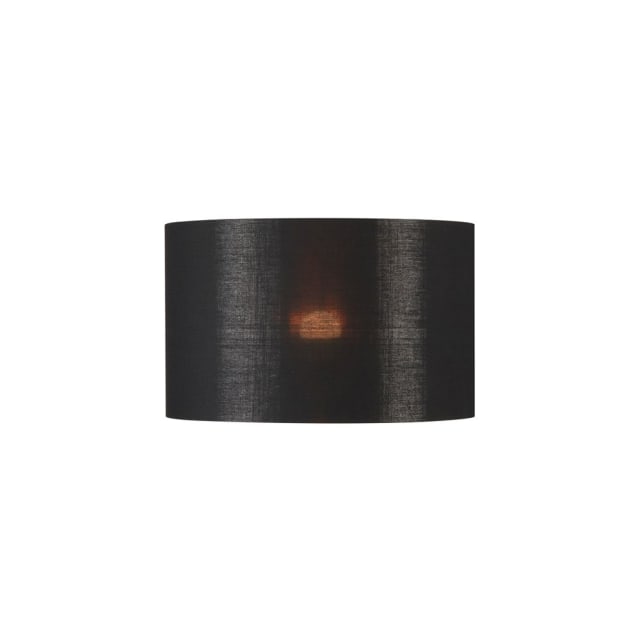SLV Belgium Fenda abat jour noir cuivre Abat jour rond textile noir avec intérieur cuivre pour applique murale