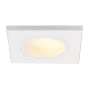 Spot encastrable carré blanc GU10 pour extérieur IP44
