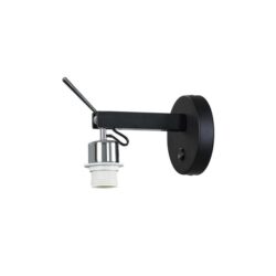 SLV Belgium - Fenda E27 applique en saillie intérieure noire sans diffuseur - 1003034