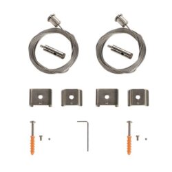 SLV Belgium - Filin de suspension pour rails 1PHs EUTRAC® et S-Track 5m 2 pces - 1002845