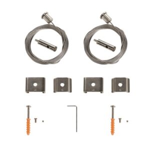 SLV Belgium - Filin de suspension pour rails 1PHs EUTRAC® et S-Track 5m 2 pces - 1002845