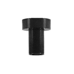 Plafonnier apparent FITU E27 noir 10x8 cm, configuration visible