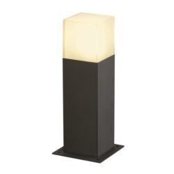 SLV Belgium - Grafit SL30 balise 11W E27 230V +boite de connexion H30cm anthracite/blanc IP44 - 231215