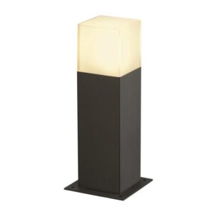 SLV Belgium - Grafit SL30 balise 11W E27 230V +boite de connexion H30cm anthracite/blanc IP44 - 231215
