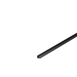 Profil LED en saillie 10 noir 2 m, en aluminium