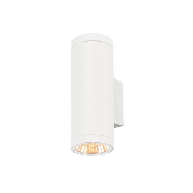SLV Belgium HELIA PRO L DALI Applique murale extérieure cylindrique blanche avec faisceau lumineux dirigé vers le bas